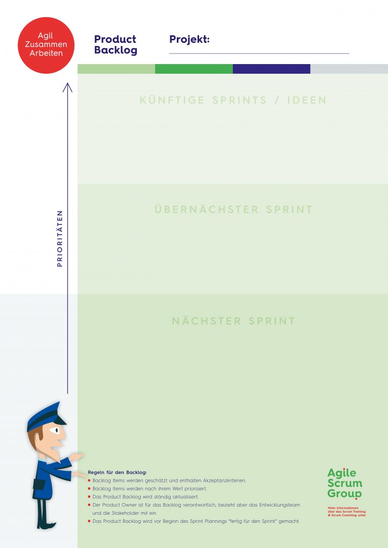 Product Backlog Vorlage zum ausfüllen